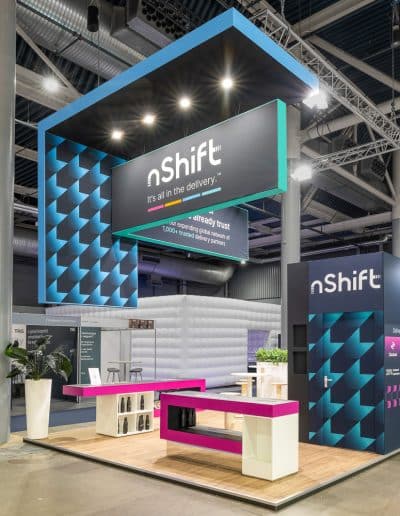 Beursstand nShift Standbouw Prins Design tijdens ICT & Logistiek 2025